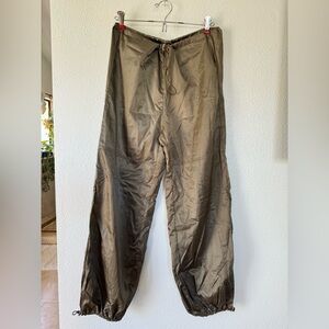 NWOT Cider Metallic parachute pants